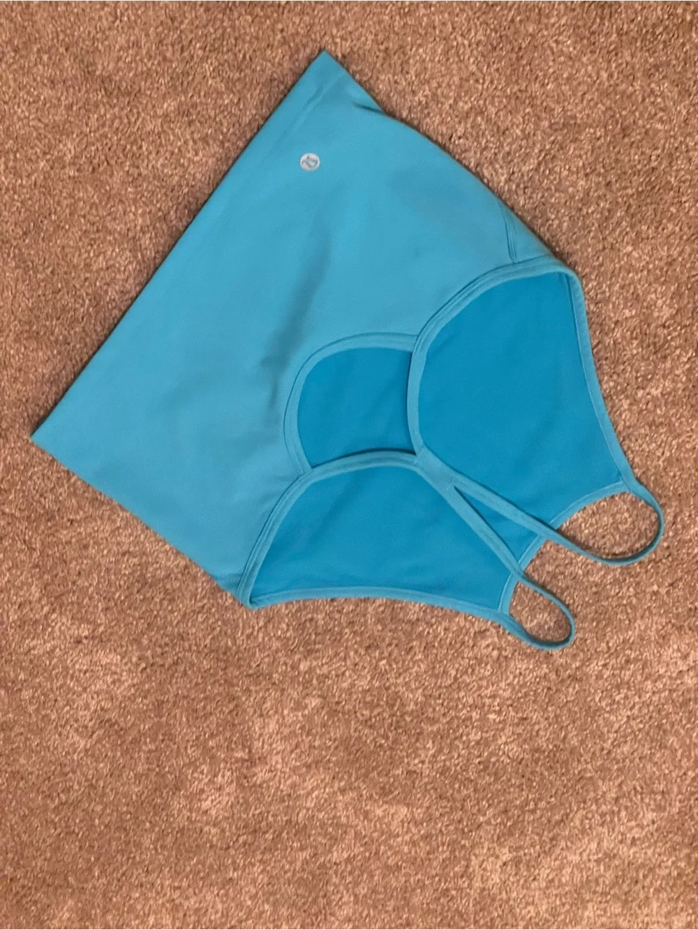 Lululemon Wunder Train High-Neck Cross-Back Tank in Kayak blue